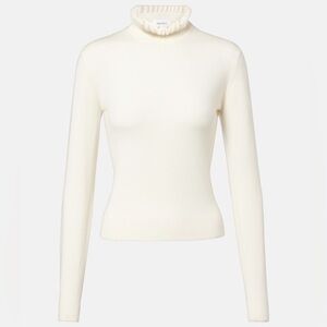ALEXANDER MCQUEEN
Scalloped wool-blend sweater NWOT